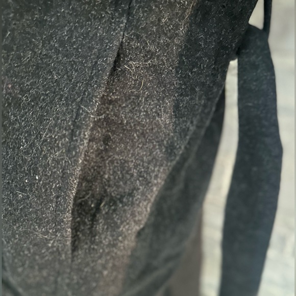 Michael Kors Charcoal Wool Wrap Coat - Picture 7 of 9